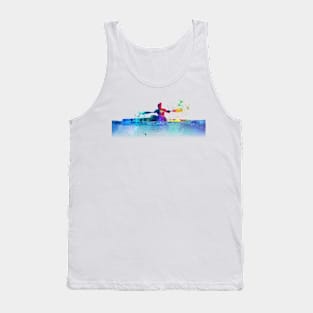 Kayak in watercolor Tank Top